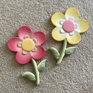 Flower wall decor set